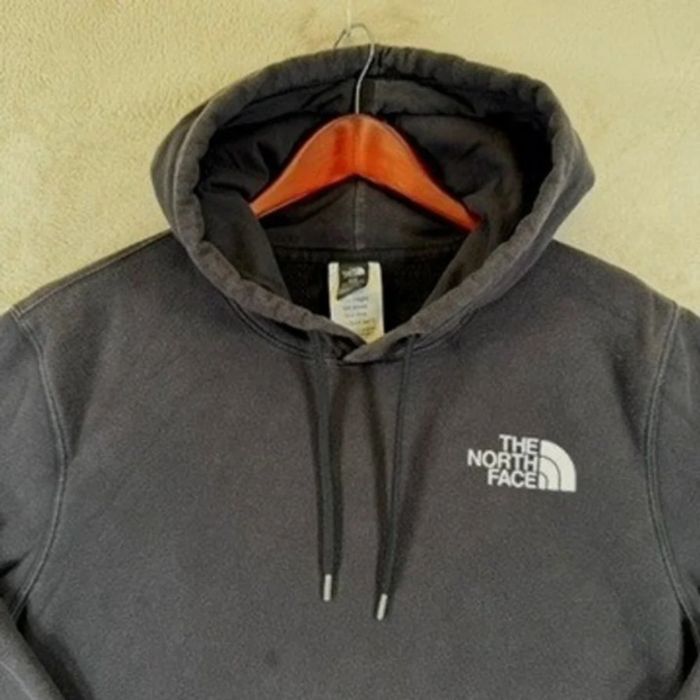 The North Face Hoodie Mens Large Black Pullover Logo Fleece‎ Sweatshirt Graphic